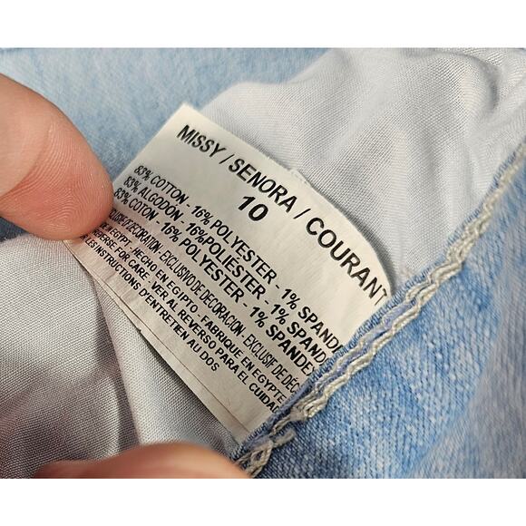 Gloria Vanderbilt all around slimming effect size 10 capris EGYPTIAN cotton ^ - Picture 3 of 7